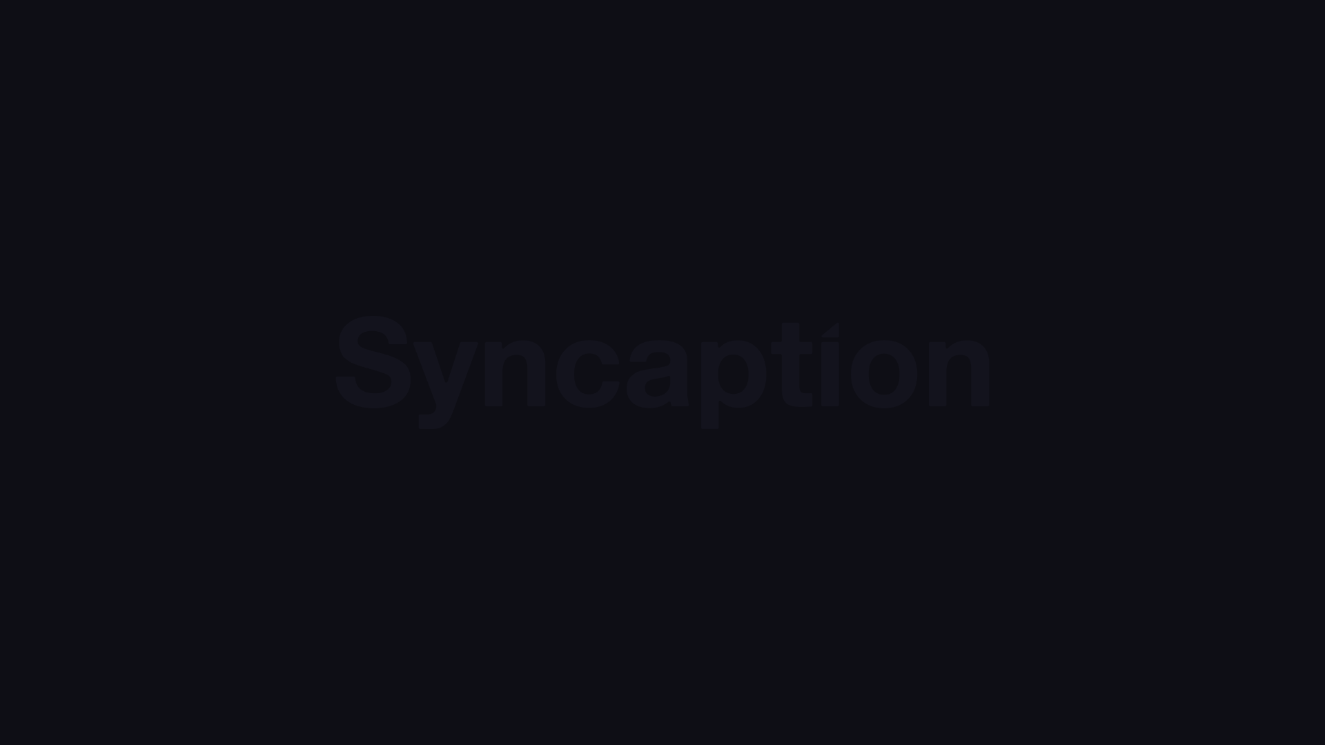 Syncaption Interface